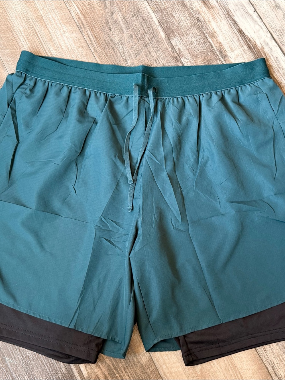 Men's Teal Athletic Drawstring Shorts